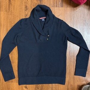 Vineyard Vines Men’s Navy Cowl Neck Sweater